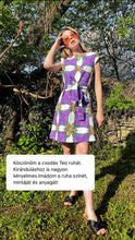 Kép betöltése a galériamegjelenítőbe: &#39;TEO AFIA&#39;  afrikai holland wax pamutvászon női ruha
