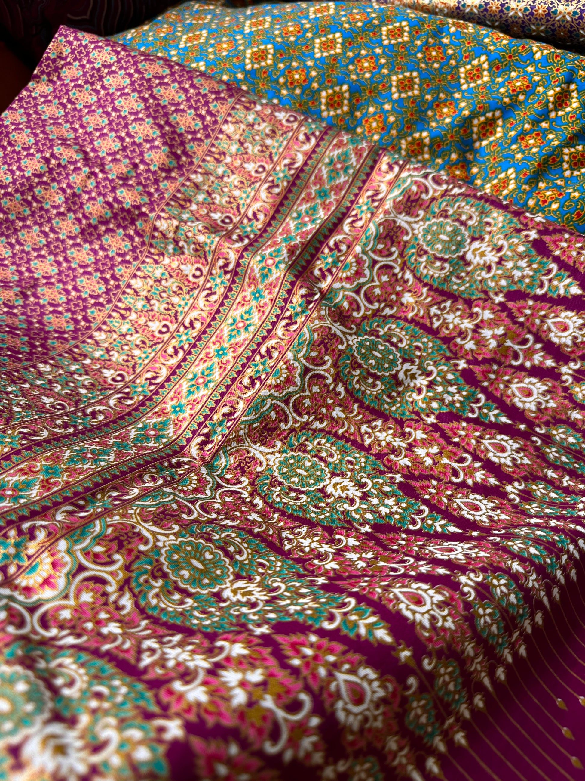 'MALVA' Thai batik cotton canvas women's dress with elastic waist