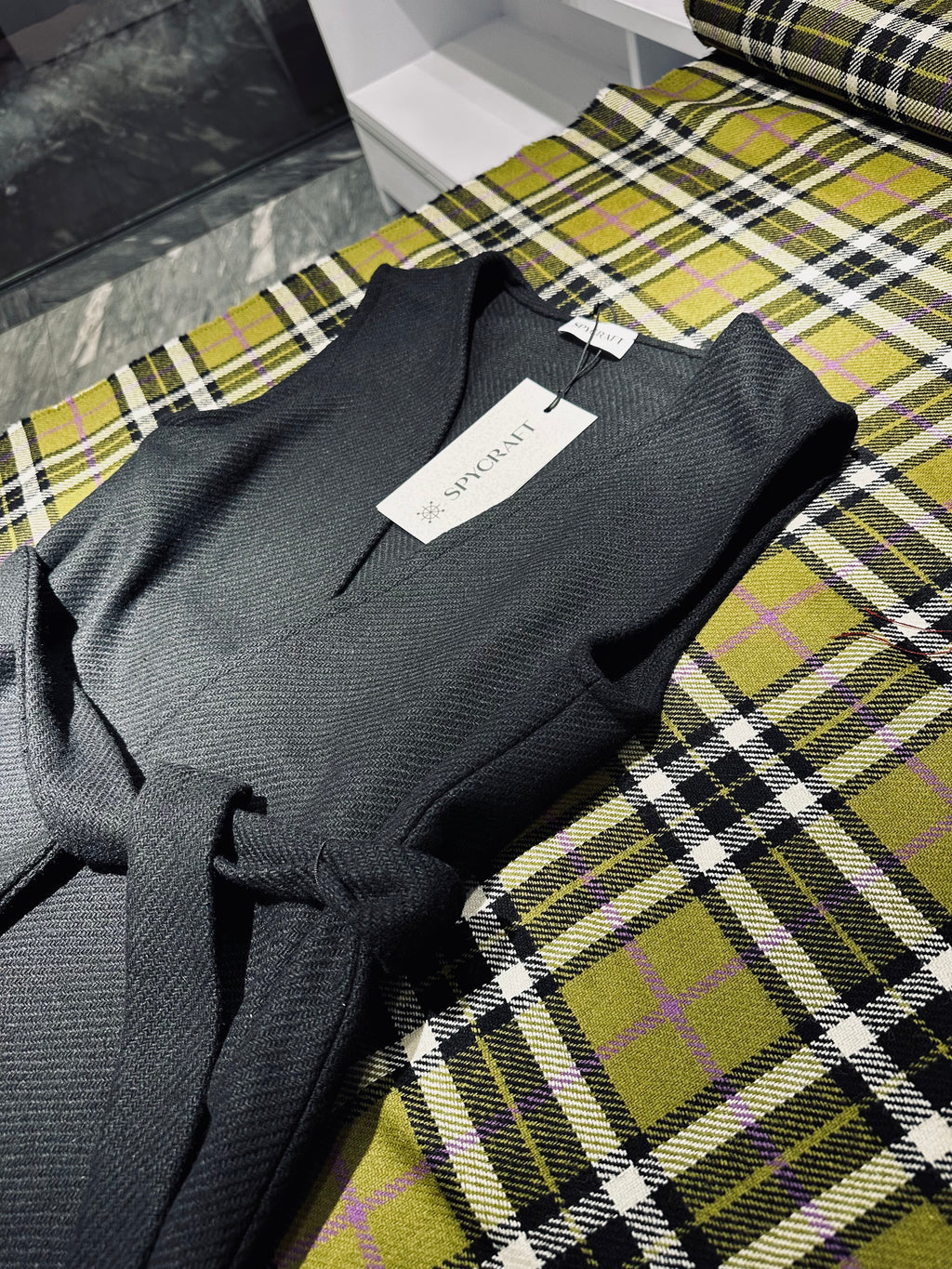 'ZERO BLACK' női wrap gyapjú mellény 'Small'