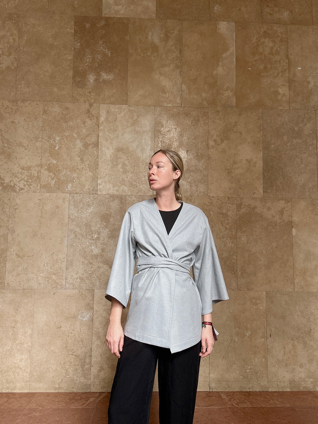 'FUYU'  harangujjú gyapjú női kimono