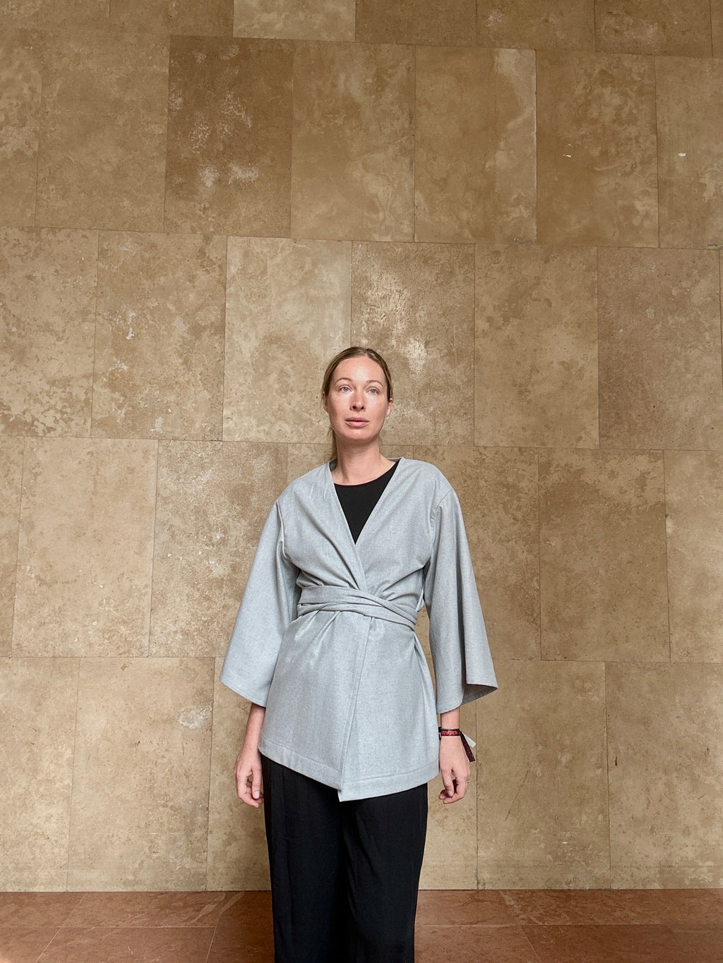 'FUYU'  harangujjú gyapjú női kimono
