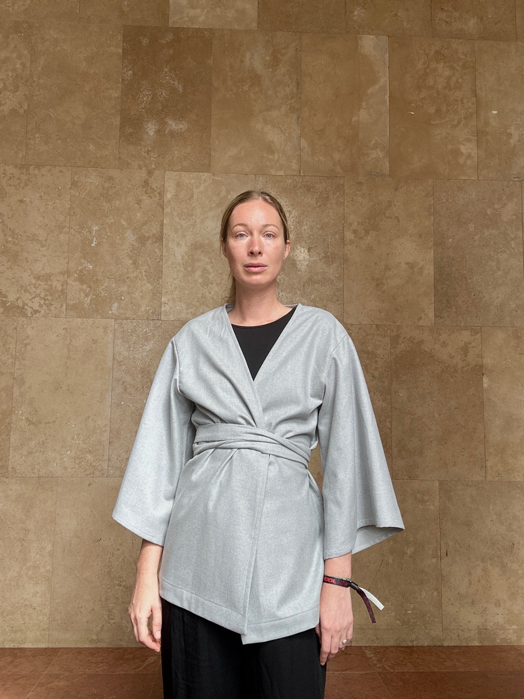 'FUYU'  harangujjú gyapjú női kimono