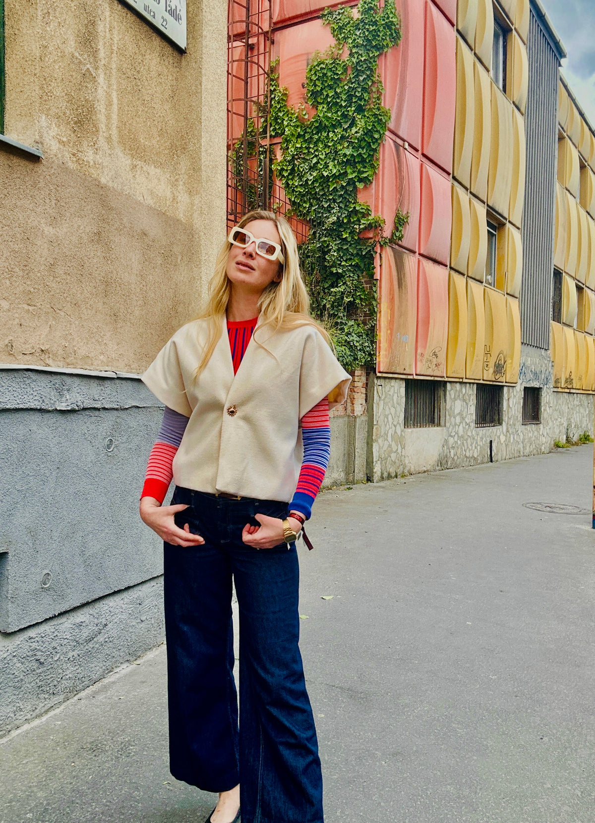 'EELKE' gyapjú kardigán