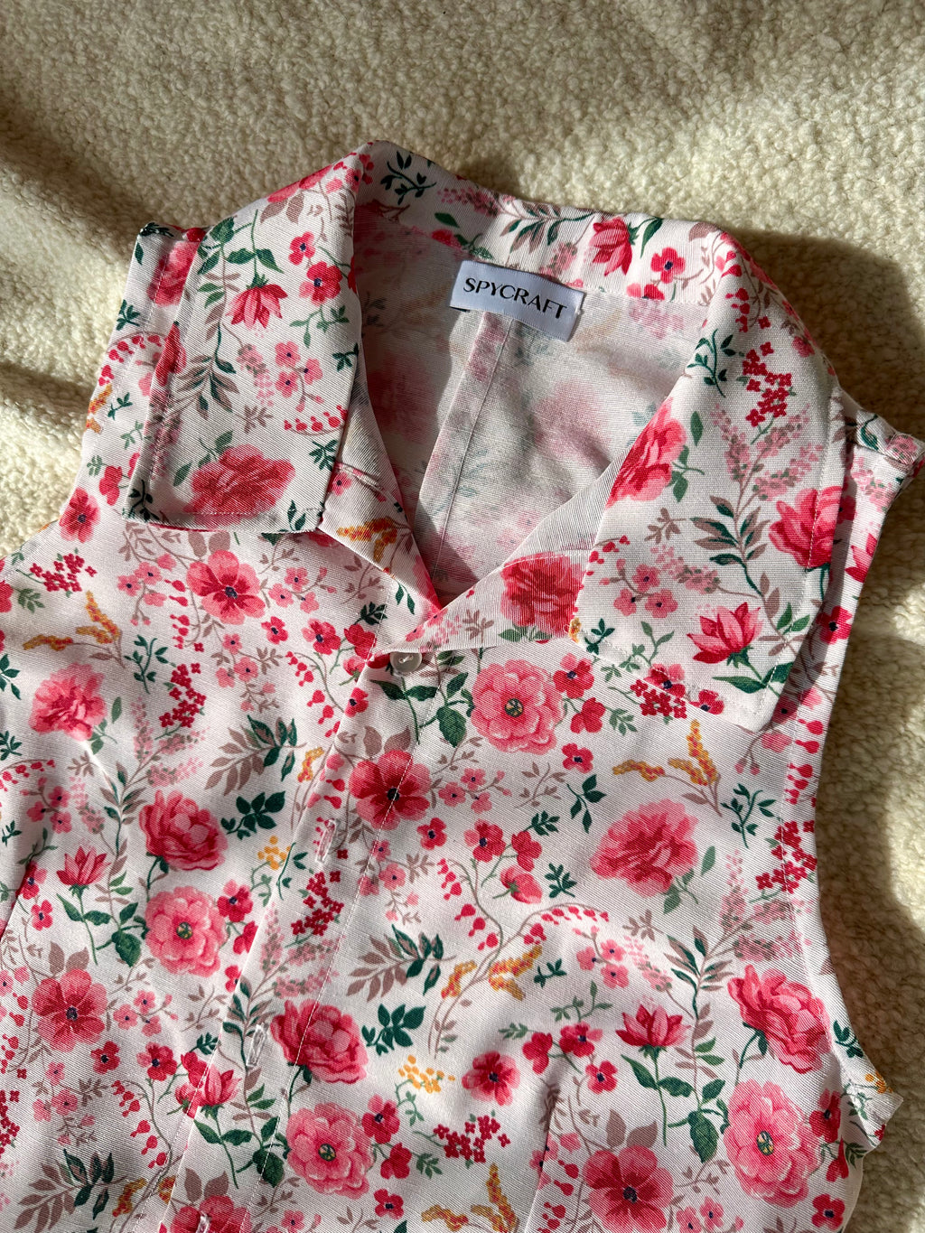 'REVERIE'  virágmintás női vászon ing 'MEDIUM'